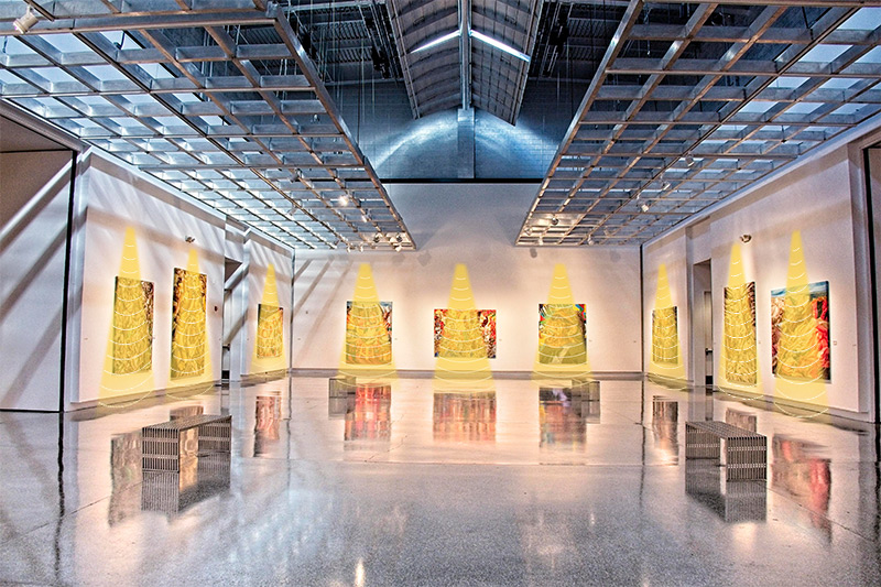 美術館中使用定向揚聲器