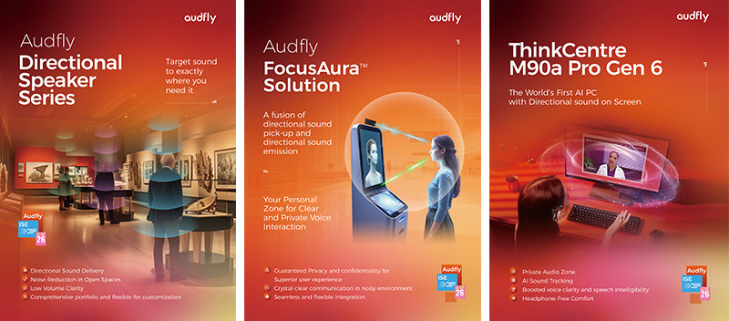 在ISE2026上,清聽聲學(xué)將展示多款定向聲技術(shù)產(chǎn)品